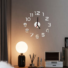 Load image into Gallery viewer, 3D Modern Mirror Digital Display Home Use Art Modern European Style Wall Clock DIY Stickers Home Decoration Accessories Watch