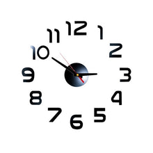 Load image into Gallery viewer, 3D Modern Mirror Digital Display Home Use Art Modern European Style Wall Clock DIY Stickers Home Decoration Accessories Watch